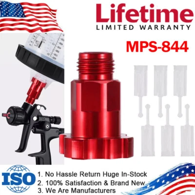 Pistola pulverizadora coche taza adaptador sistema de pintura automotriz 16 mm 1,5 mm rosca externa nuevo Foto 1 de 4