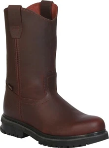 Establo Men's Work Boots Genuine Leather Oily Skin Color Shedron Anti Slip - Picture 1 of 2