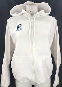 NEW Rhode Island Rams White Adidas Full Zip Hooded Wind Jacket Women's M - Picture 1 of 9