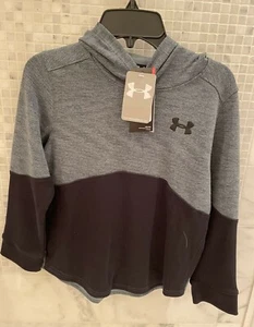 BRAND NEW Size Youth Small YSM Boys UNDER ARMOUR Hoodie blue grey black UA BNWT - Picture 1 of 4