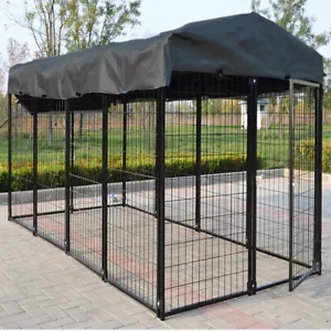 XXL Large Dog Enclosure Playpen Run Chicken Hen Cage for Outdoor Backyard Farm - Picture 1 of 16