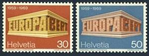 Switzerland 500-501, MNH. Michel 900-901. EUROPE CEPT-1969, Tenth anniversary. - Picture 1 of 1
