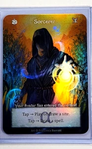 Sorcery Contested Realm TCG Alpha Foil Box Topper Sorcerer Avatar - Picture 1 of 2