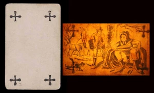 CARTE A JOUER EROTIQUE 1830 / hidden optique optical toy lanterne magique / 310 - Bild 1 von 1