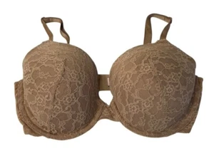 Victoria’s Secret wandelbarer BH gefüttert perfekte Abdeckung nude Spitze Gr. 34DD - Bild 1 von 6