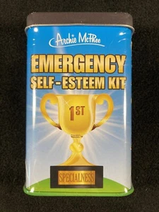 Emergency Self-Esteem Kit 2014 Archie McPhee NEW SEALED gag novelty gift tin - Picture 1 of 6