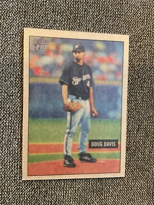 2005 Bowman Heritage Mahogany # 180 Doug Davis Milwaukee Brewers - Image 1 of 2
