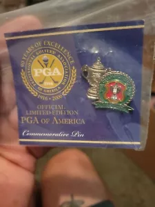 Raro 2006 PGA Campeonato Medinah Conmemorativo Solapa Sombrero Pin Tiger Woods - Imagen 1 de 3
