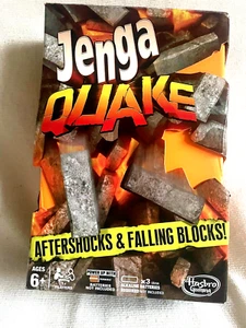 Jenga Quake Aftershock & Falling Blocks 2013 Hasbro, Skill & Strategy Board Game - Picture 1 of 3