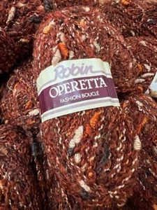 Raro Robin Operetta Moda Boucle Hilo Tweed CONJUNTO de 13 piezas 50 gr cada una Marrón - Imagen 1 de 4