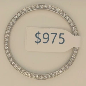 Mens Stainless Steel Diamond Bezel For Rolex 36mm 1.10 Cts total diamond weight - Picture 1 of 3