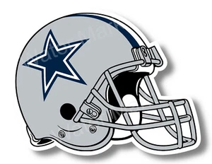 Dallas Cowboys Casco Solo Vinilo Adhesivo Calcomanía Fútbol Coche Camión Ventanas - Imagen 1 de 2