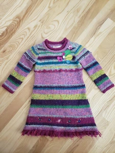 DEUX PAR DEUX Girl's Multicolor Knit Dress BNWOT - Picture 1 of 5