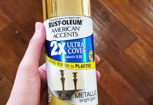 METALLIC GOLD spraY Paint &Primer Ultra Cover American Accents Rust-Oleum 327909 - Picture 1 of 7