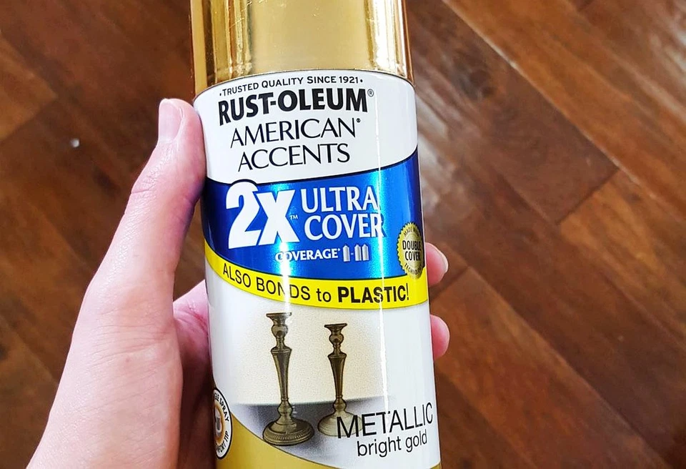 METALLIC GOLD spraY Paint &Primer Ultra Cover American Accents Rust-Oleum 327909 - Image 1 of 4