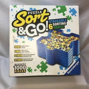 Ravensburger Puzzle Sort & Go 6 Stackable Sorting Trays For Jigsaw Puzzles - Picture 1 of 4