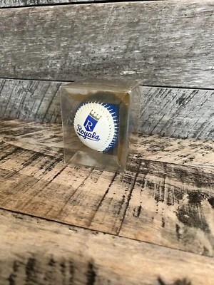 Vintage Kansas City Royals Fotoball Baseball Blue&White - Image 1 of 4