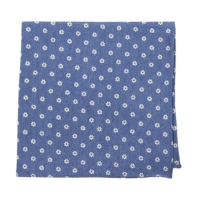 Tommy Hilfiger Men's Discharge Flower Pocket Square, Navy, One Size - Picture 1 of 1
