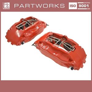 2x Brake Calipers for Porsche 964 993 Turbo Big Red Front Left Right