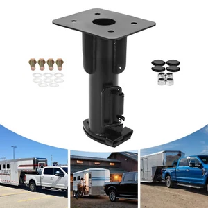 17" Adjustable Fifth (5th) Wheel For Camper RV Adapter Hitch to Gooseneck - Picture 1 of 17
