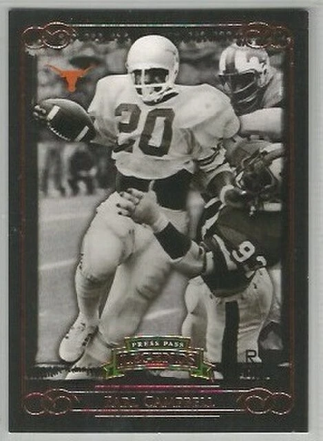 Earl Campbell Oilers Texas 2008 Press Pass Legends BRONZE LIGHT JERSEY 899/999 - Image 1 of 1