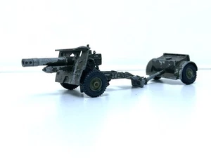 Crescent Toys Howitzer 25lb Military Field Gun And Ammo Trailer Vintage Diecast - Picture 1 of 13