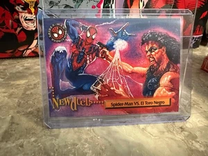 Spider-Man vs El Toro Negro #50 (1996 Marvel Fleer Spider-Man Premium) - Higher - Picture 1 of 20