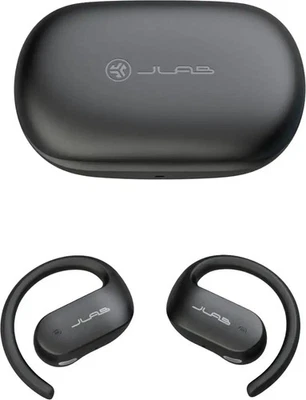 JLab - Jbuds Open Sport Air Conduction Bluetooth Wireless Earbuds - Black - Image 1 of 4