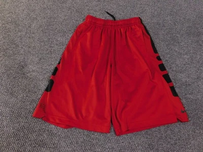 Pantalones Cortos Nike Dri-FIT Para Hombre XL Rojo Negro Swoosh Atlético Gimnasio Baloncesto Foto 1 de 4