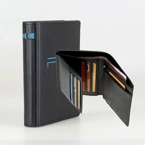 PS2 Playstation 2 Sony Wallet Bi-Fold Black Card Holder Retro Money Gift Unisex - Picture 1 of 6
