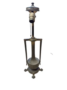 EARLY 20TH CENTURY BRONZE TABLE LAMP BASE HANDEL PAIRPOINT MOE BRIDGES Jefferson - Picture 1 of 14