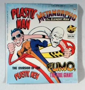Power Records - Plastic Man (7") (1975) [SEALED] Vinyl • Metamorpho, Fumo - Picture 1 of 2