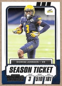 Diontae Johnson Toledo Rockets 2021 Contenders Draft Picks Panini #95 - Picture 1 of 2