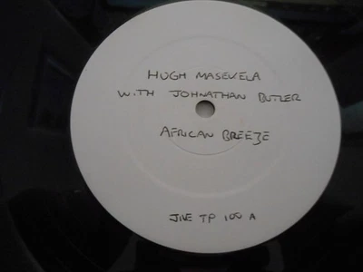 Hugh Masekela with Jonathan Butler - "African Breeze" - JIVE  W/L 12" Single - Image 1 of 2