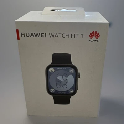 Huawei WATCH Fit 3 (1.82") AMOLED Digital Touchscreen Smart Watch - BLACK - Image 1 of 3