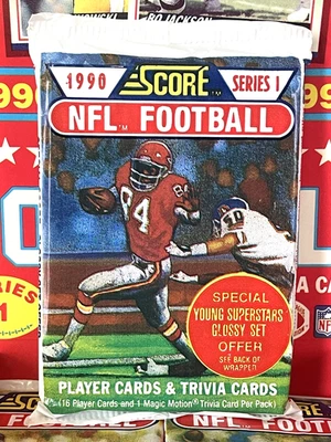 1990 SCORE NFL Football (Series 1) PACK 16 Cards MONTANA RICE KENNEDY RC!? Original Box!!️ - Image 1 of 4