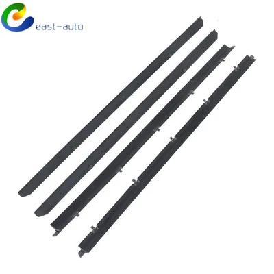 4 Piece Kit Set Window Sweep Felts Seals Weatherstrip For Chevy S10 1982-1993 - Изображение 1 из 4