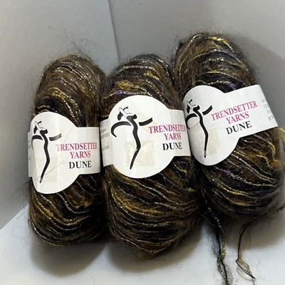 Trendsetter DUNE Hilo Mohair, Acrílico, Mezcla Nylon 50gr ea. Juego de 3 colores 105 Foto 1 de 4