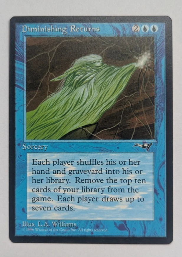 Magic Mtg Alliances Diminishing Returns    lightly played - Image 1 of 1