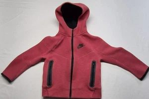 Nike Fleece Hoodie Jacket Light University red Kids size XS - Picture 1 of 12