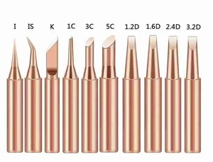 Juego de 10 puntas de soldador 900 m de cobre puro cabeza de hierro puntas de herramienta de soldadura - Imagen 1 de 2