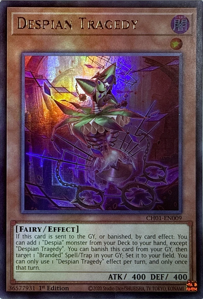 Despian Tragedy - CH01-EN009 - CHRONICLES DECK - Ultra Rare  - NM/M - Image 1 of 1