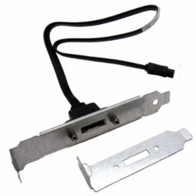 HP 483942-001 SATA to eSATA I/O Plate & Cable Standard / Low Profile 483944-001 - Image 1 of 4