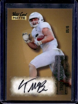 2022 Wild Card Matte Trey McBride Auto Gold/Green Foil Rookie RC #/50 - Image 1 of 2