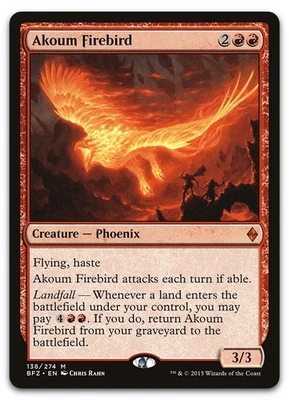 Akoum Firebird #138 (NM) Battle for Zendikar BFZ Magic MTG - Image 1 of 2