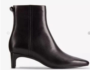 NUOVI stivaletti Clarks donna Edina Up neri in pelle uk taglia 4 - Foto 1 di 7
