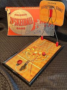 Antique Baldwin Tabletop Counter Basketball Game With Box