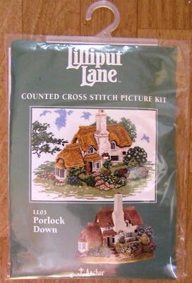 ANCHOR LILLIPUT LANE CROSS STITCH KIT “PORLOCK DOWN” EXCELLENT PRESENT NEW - Image 1 of 4