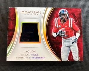 2016 Panini Immaculate Laquon Treadwell Player WornHelmet Patch /49 #4 Ole Miss - Bild 1 von 2