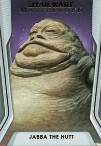 Star Wars Masterwork 2021, Jabba The Hutt (50) tarjeta paralela base púrpura #27/50 - Imagen 1 de 2